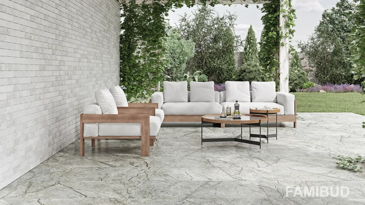 Плитка керамогранітна Carisma Rect, 600×600×8, Сірий, Golden Tile