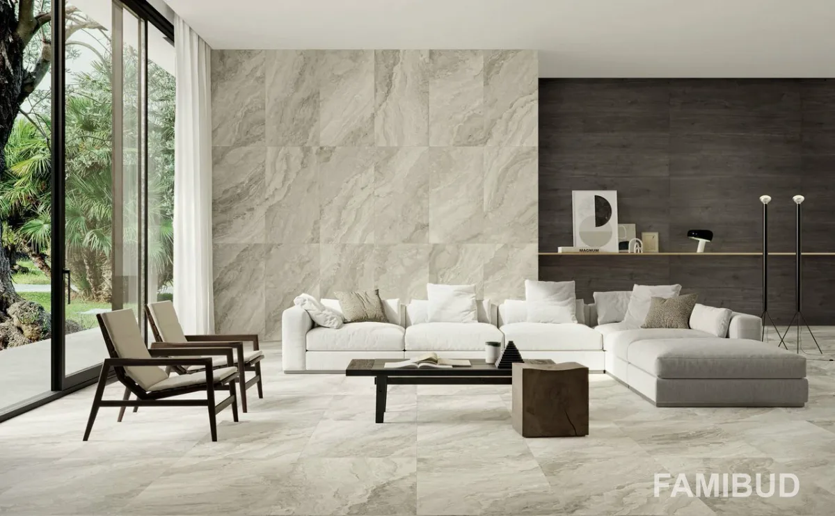 Плитка керамогранітна Mystic Beige Natural, 600×1200×10, Sant'agostino