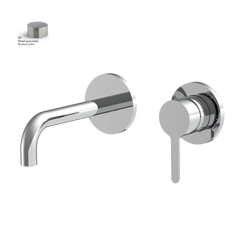 Змішувач для умивальника Snap Brushed nickel F3121WLX9SN, Fima