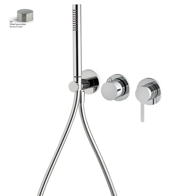 Змішувач для душу Snap Brushed nickel F3129WX8SN, Fima