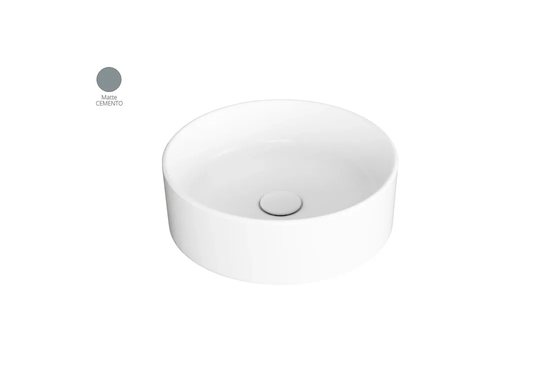 Умивальник 40 Foriu FO01CM Cemento Matte, Кругла, Simas