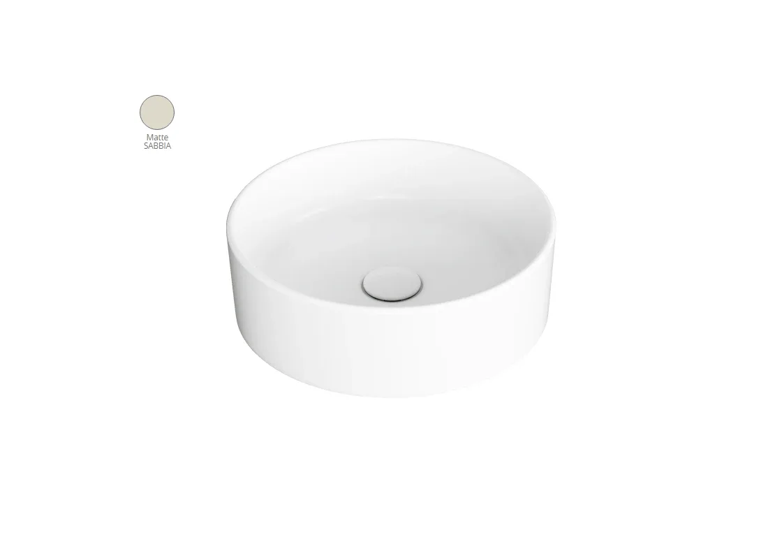 Умивальник 40 Foriu Sabbia Matte FO01SM, Кругла, Simas