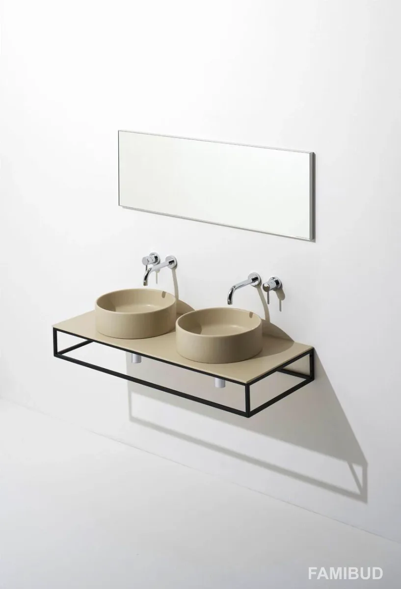 Умивальник 40 Foriu Sabbia Matte FO01SM, Кругла, Simas