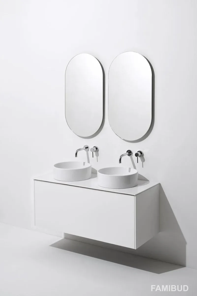 Умивальник 40 Foriu White Matte FO01WM, Кругла, Simas