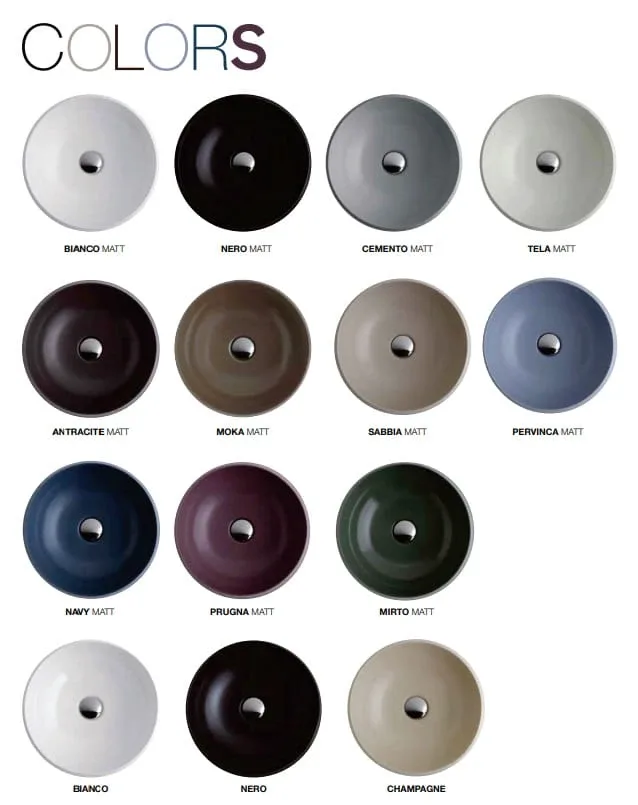 Умивальник 40 Foriu Navy Matte FO03NaM, Квадратна, Simas
