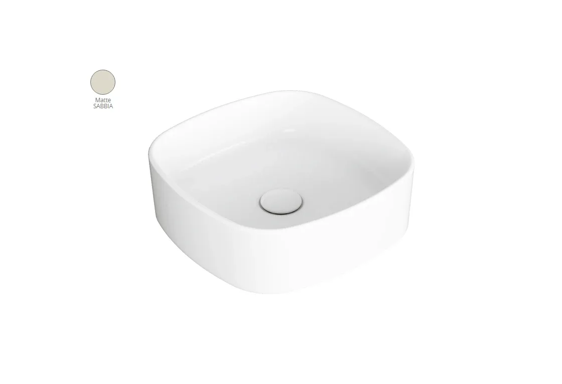Умивальник 40 Foriu Sabbia Matte FO03SM, Квадратна, Simas
