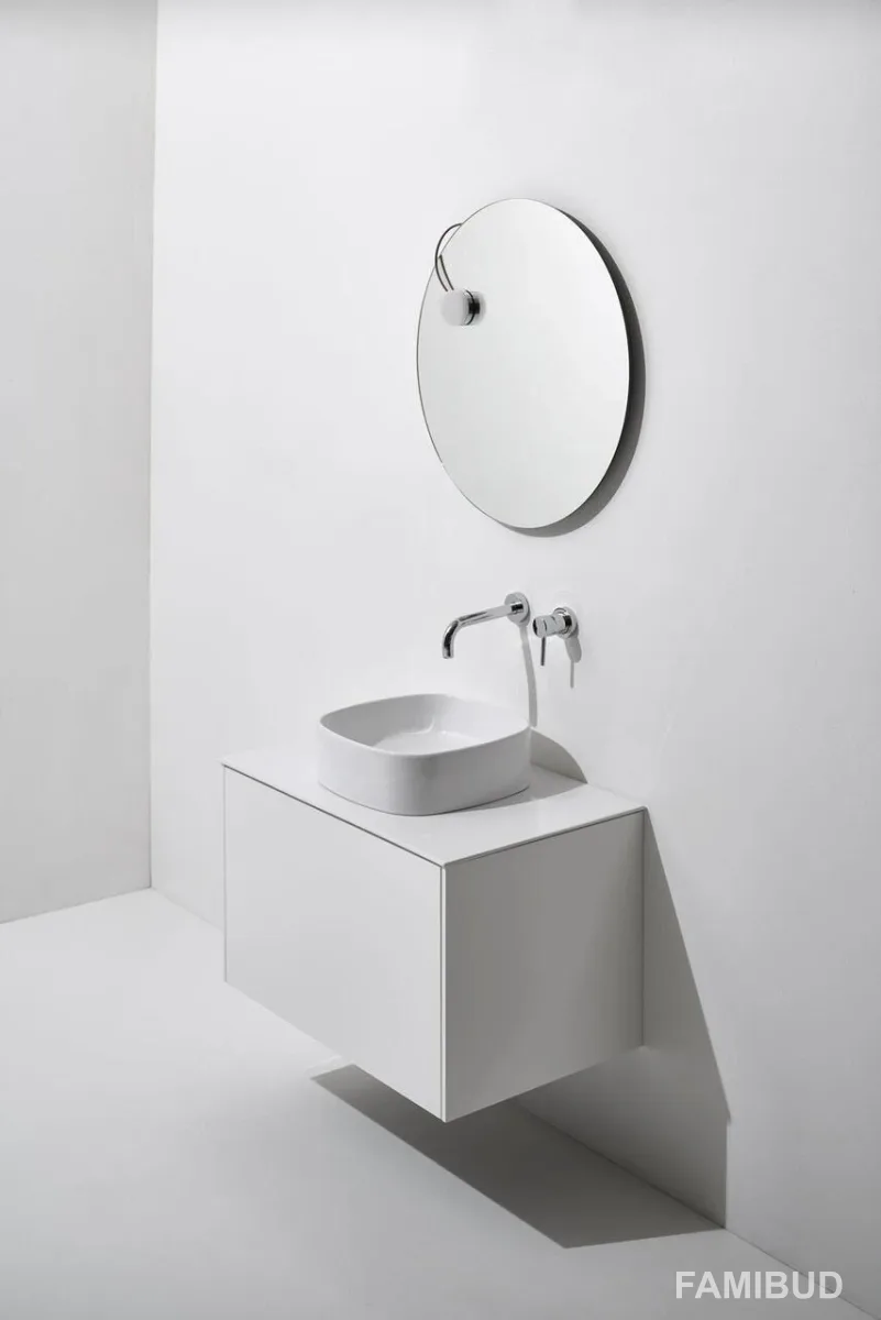 Умивальник 40 Foriu White Matte FO03WM, Квадратна, Simas