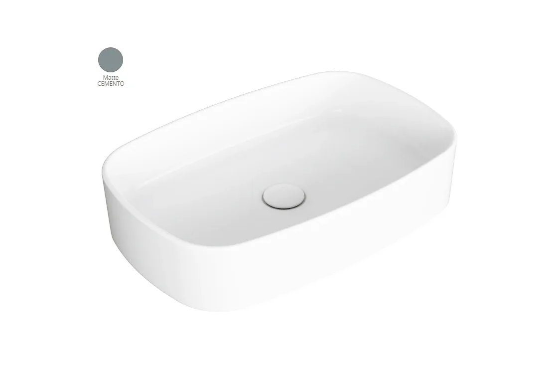 Умивальник 60 Foriu FO04CM Cemento Matte, Прямокутна, Simas