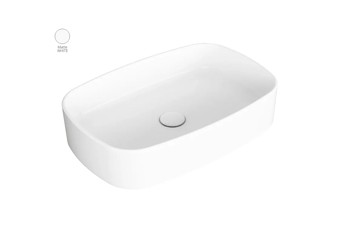 Умивальник 60 Foriu White Matte FO04WM, Прямокутна, Simas