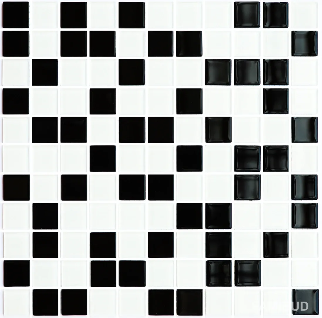 Мозаїка GM 4001 С2 Black-White, 300×300×4, Котто Кераміка