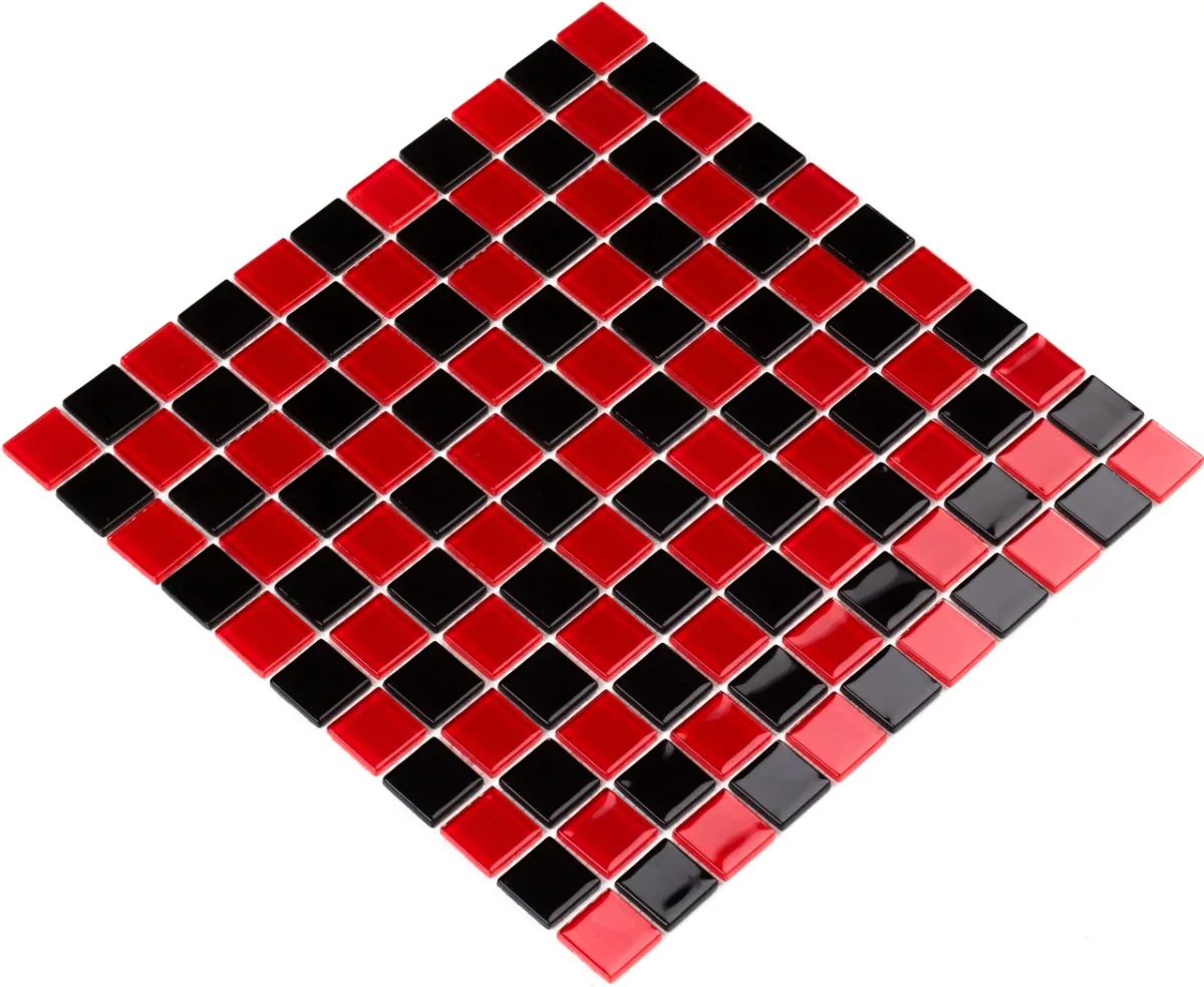 Мозаїка GM 4003 CC black red m 25×25 Кераміка Лео Україна, 300×300×4, Котто Кераміка