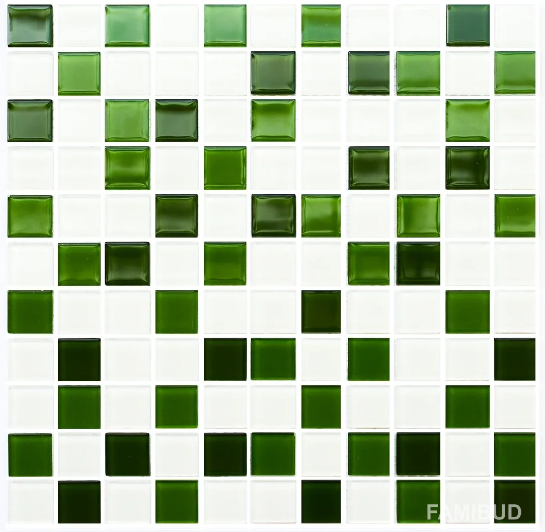Мозаїка GM 4030 C3 Green D-Green M-White, 300×300×4, Котто Кераміка