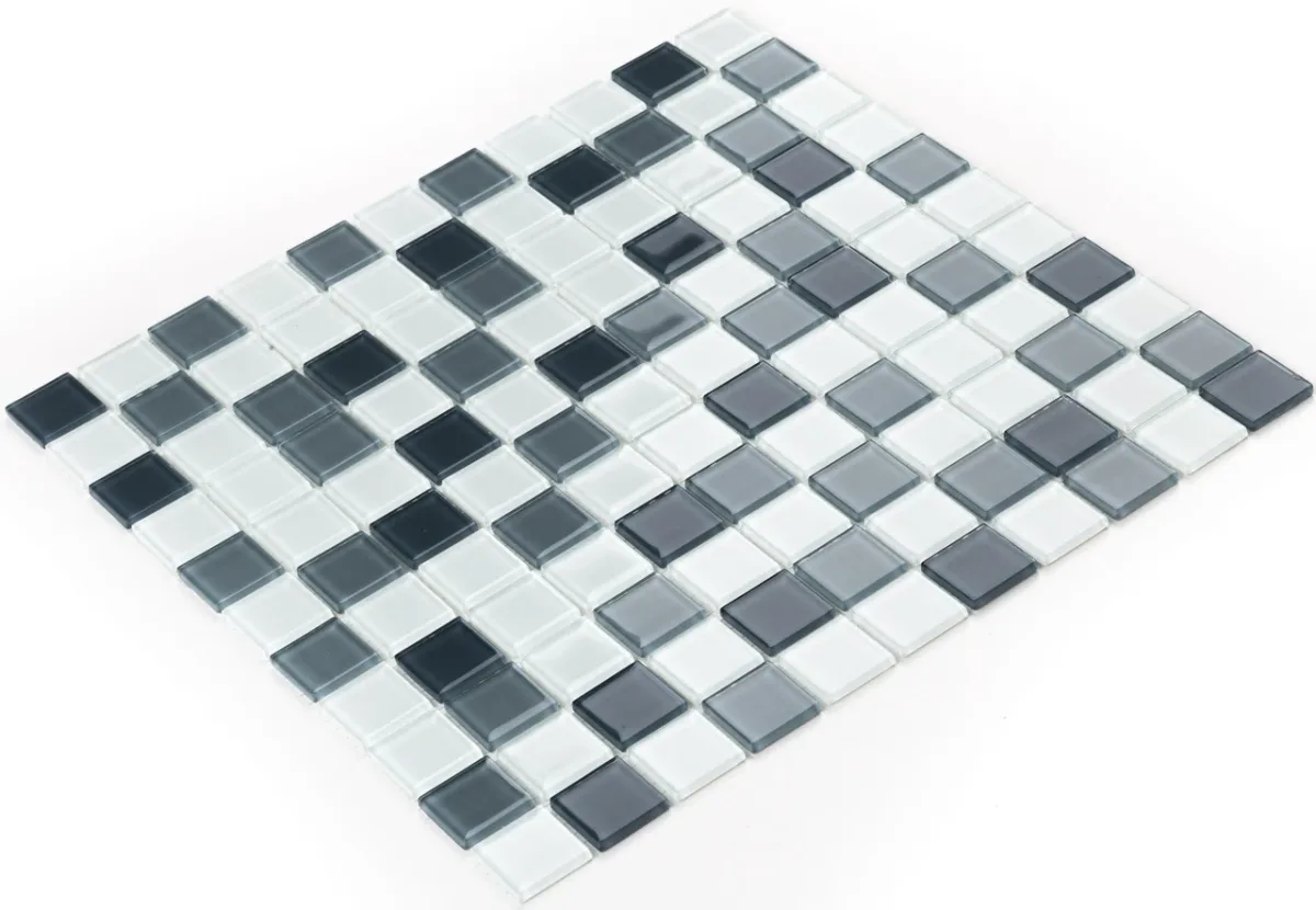 Мозаїка GM 4043 C3 Steel D-Steel M-White, 300×300×4, Котто Кераміка