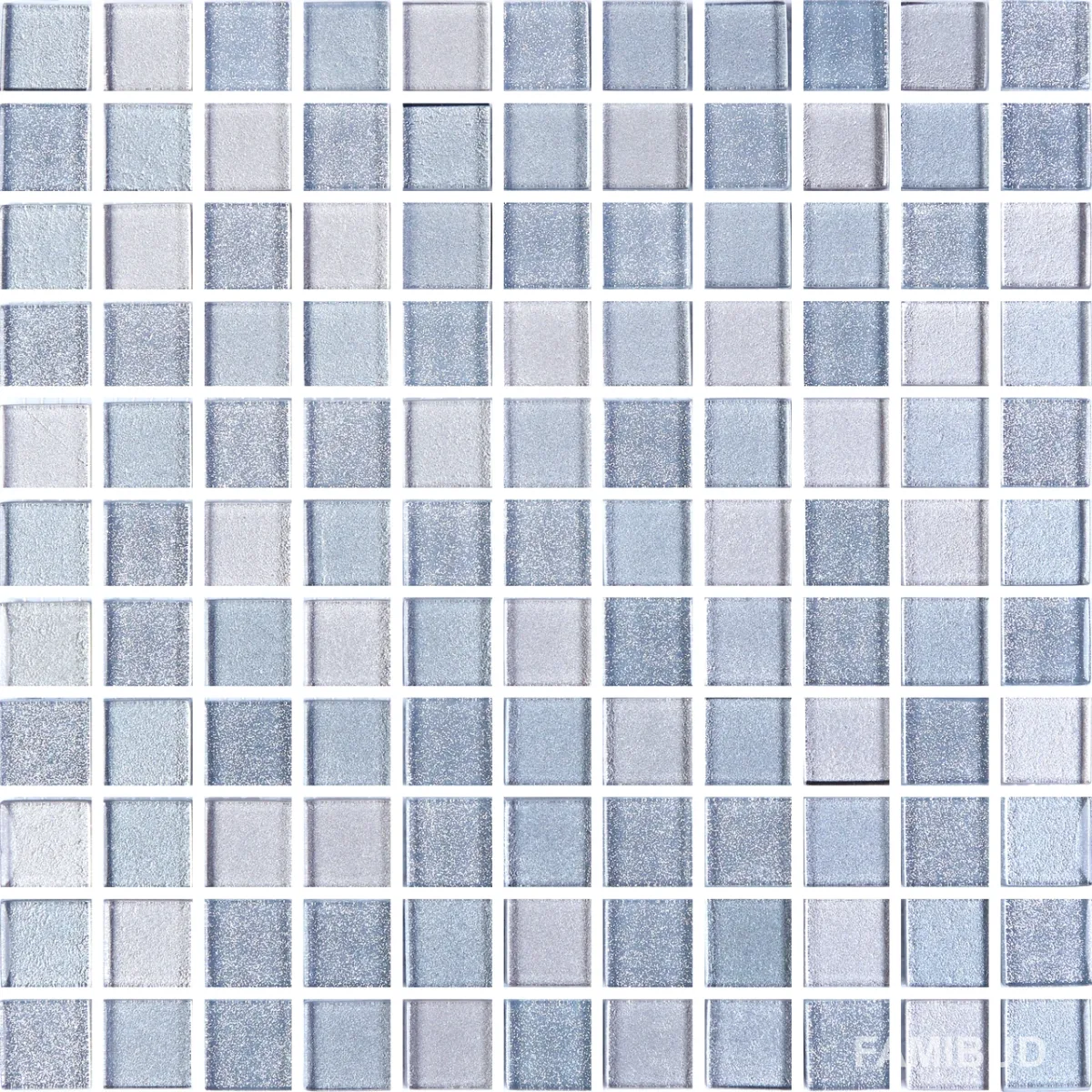 Мозаїка GM 8011 C3 Silver Grey Brocade-Medium Grey-Grey Silver, 300×300×8, Котто Кераміка