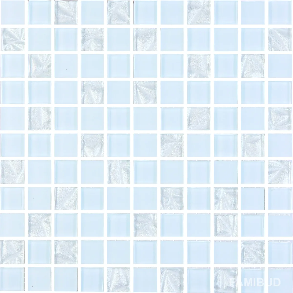 Мозаїка GM 8019 C3 Pearl S4 Ceramik White White 25×25 Кераміка Лео УКРАЇНА, 300×300×8, Котто Кераміка