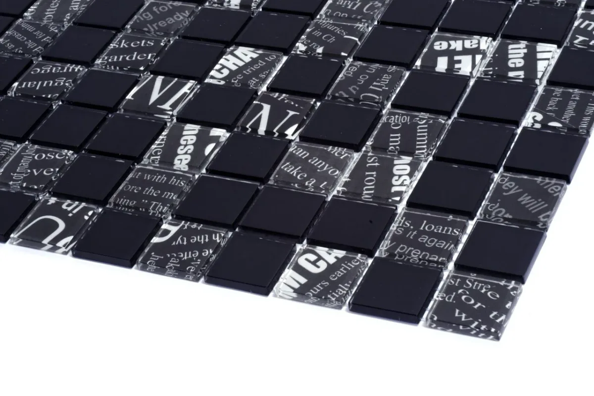 Мозаїка С2 Print 45-Black 00, 300×300×4, Котто Кераміка