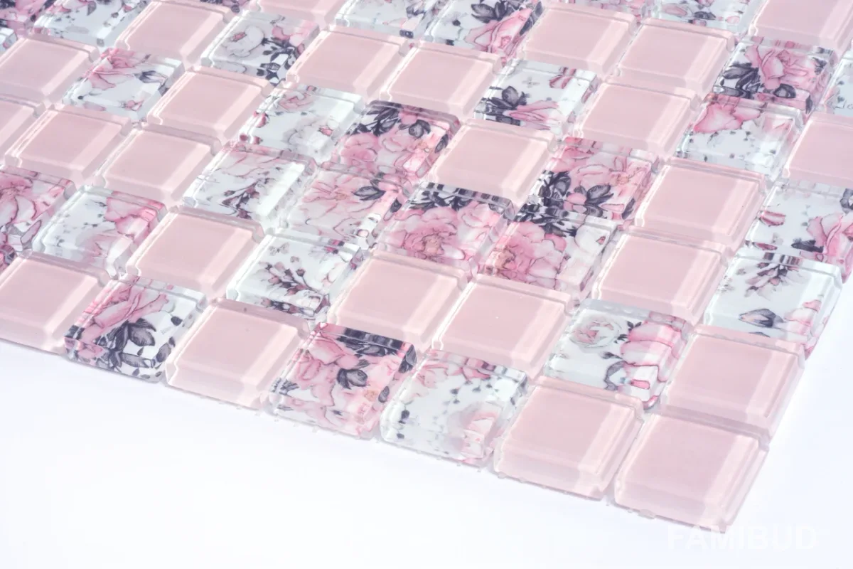 Мозаїка С2 Print 8-Pink W, 300×300×8, Котто Кераміка