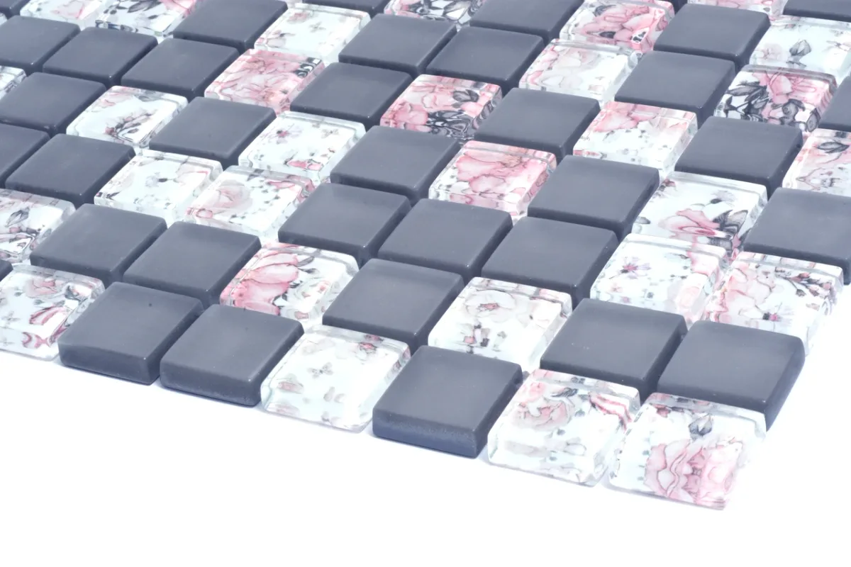 Мозаїка С2 Print 8-Grey W Matt, 300×300×8, Котто Кераміка