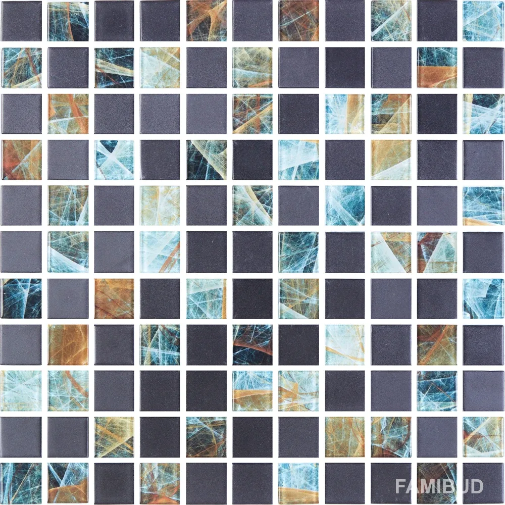 Мозаїка С2 Print 42-Black Matt, 300×300×8, Котто Кераміка