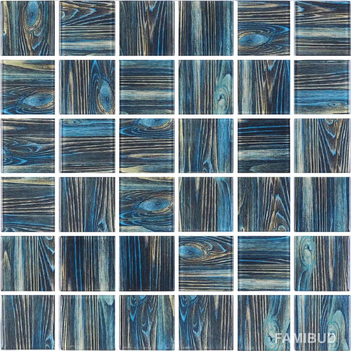 Мозаїка С Print 40, 300×300×8, Блакитний, Котто Кераміка