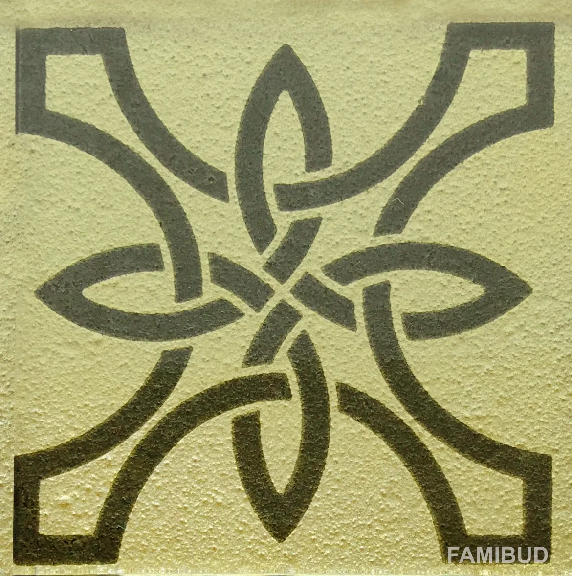 Вставка Tako Templar Beige Gold, 73×73×8, Котто Кераміка
