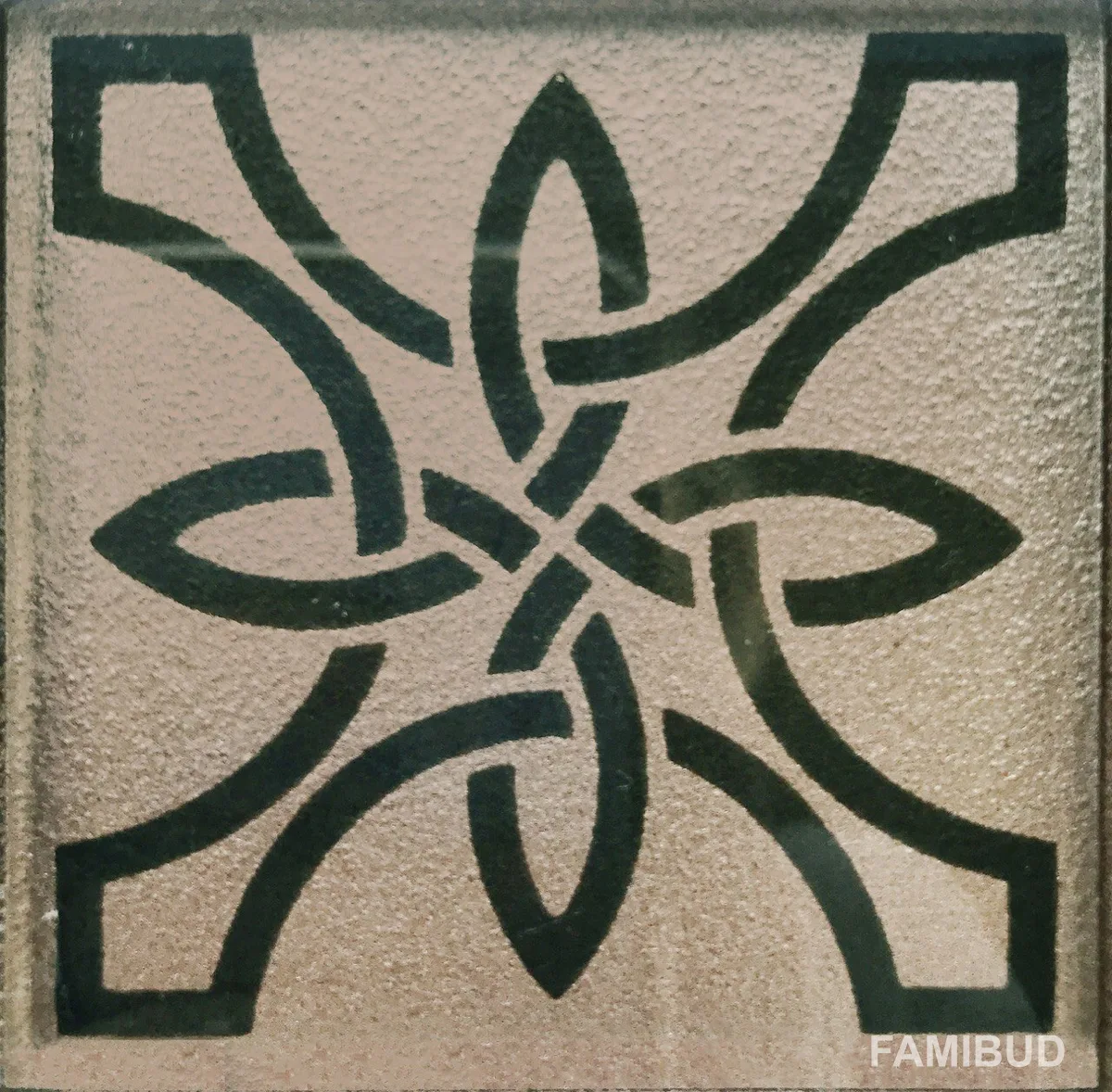 Вставка Tako Templar Brown Silver, 73×73×8, Котто Кераміка