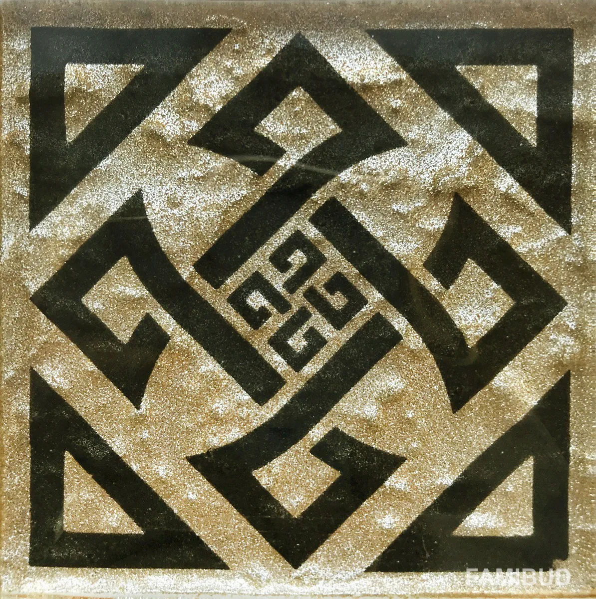 Вставка Tako Gothic Gold Brocade S1, 73×73×8, Котто Кераміка