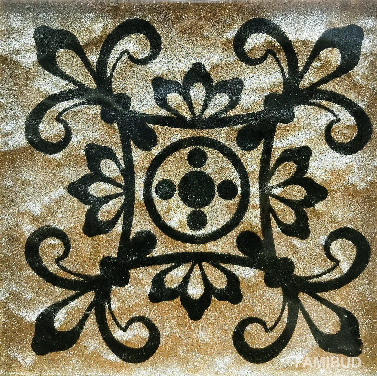 Вставка Tako Venus Gold Brocade S1, 73×73×8, Котто Кераміка
