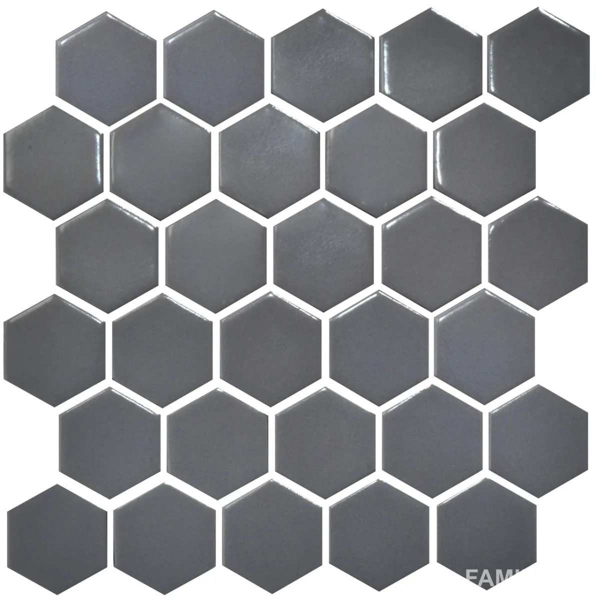 Мозаїка Hexagon Grey Shedol Кераміка Лео УКРАЇНА, 295×295×9, Котто Кераміка