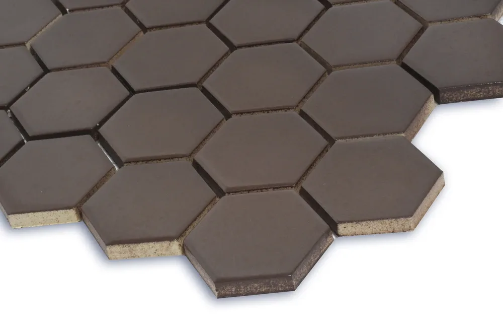 Мозаїка Hexagon Coffee Brown Кераміка Лео УКРАЇНА, 295×295×9, Котто Кераміка