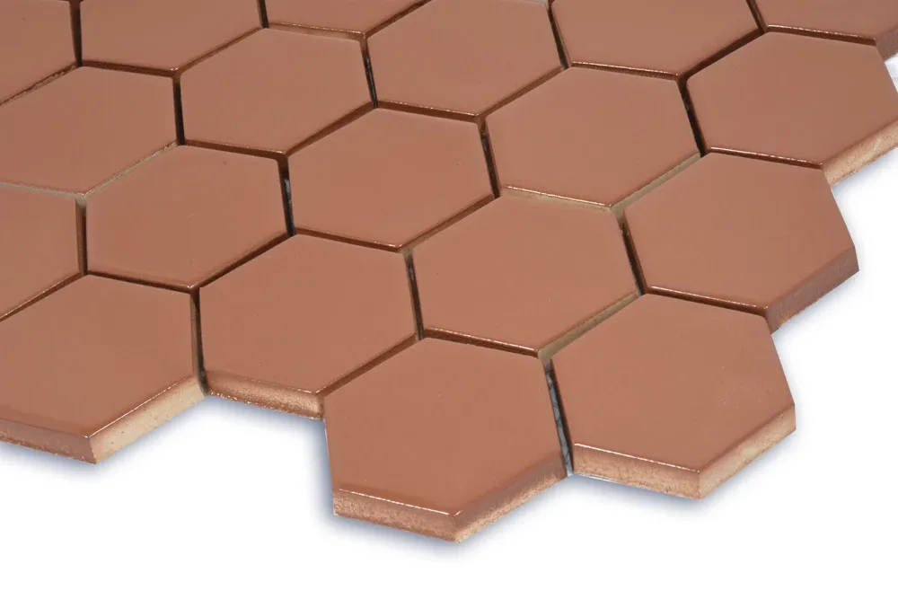Мозаїка Hexagon Brown Кераміка Лео УКРАЇНА, 295×295×9, Котто Кераміка