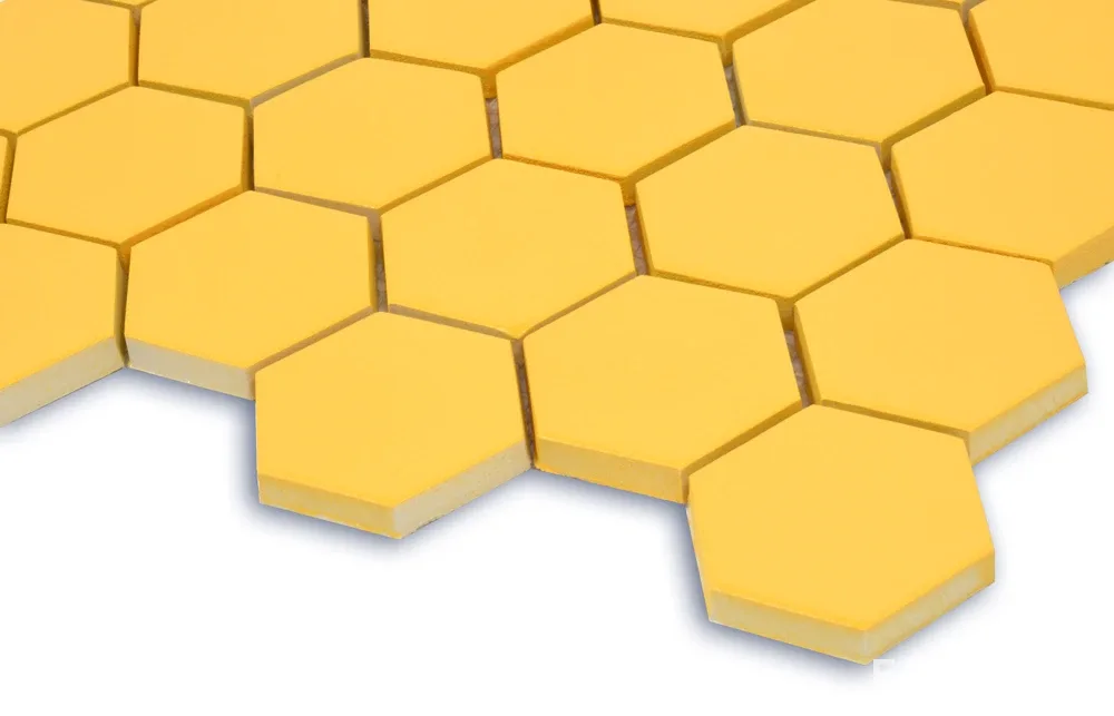 Мозаїка Hexagon Dark Yellow Кераміка Лео УКРАЇНА, 295×295×9, Котто Кераміка