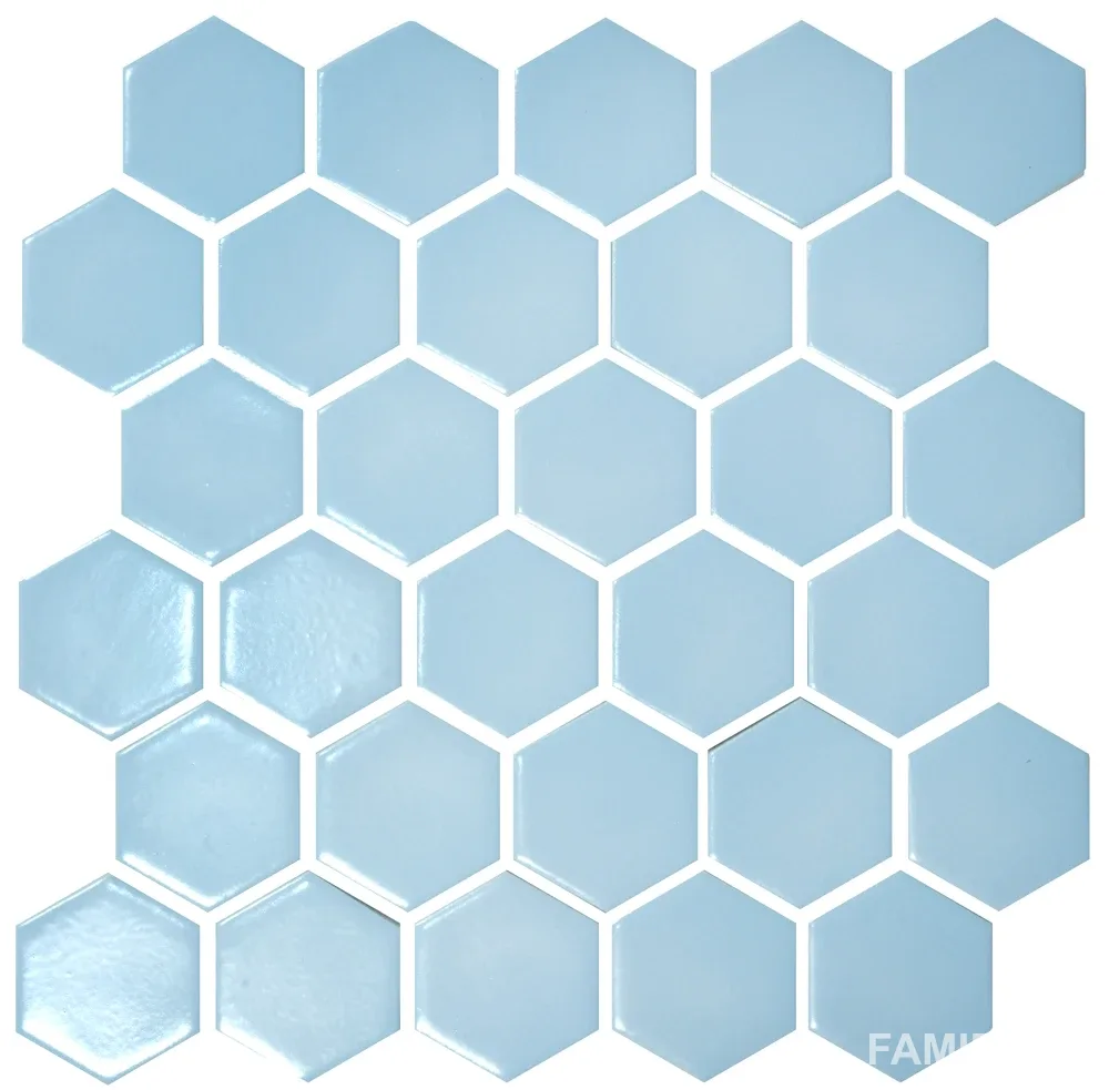 Мозаїка Hexagon Light Blue Кераміка Лео УКРАЇНА, 295×295×9, Котто Кераміка