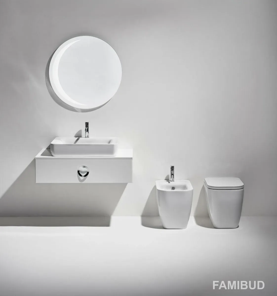 Умивальник HE 10 Henges Glossy white, Simas