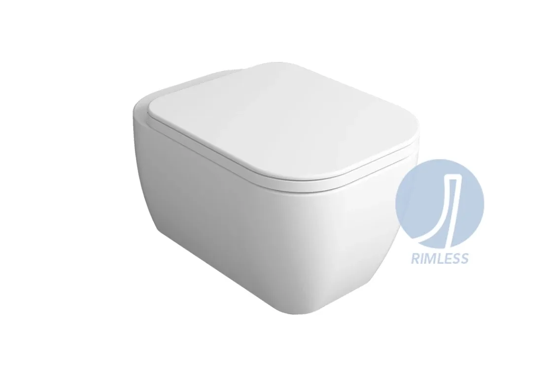Унітаз підвісний Henges з кришкою soft-close Glossy white, Simas