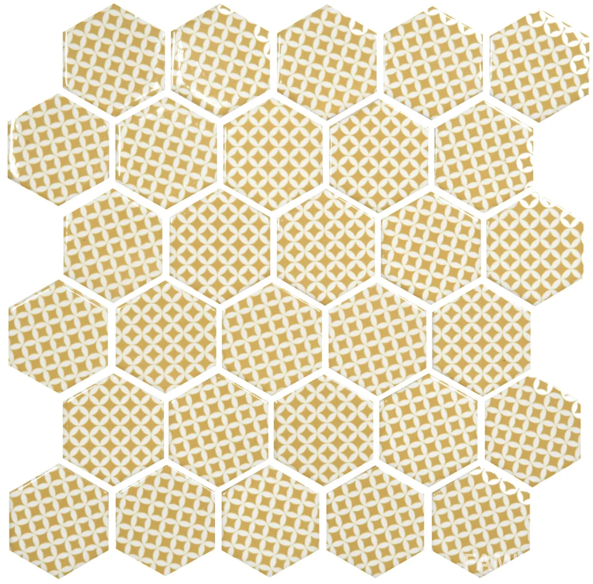 Мозаїка Hexagon HP 6008, 295×295×9, Білий, Котто Кераміка