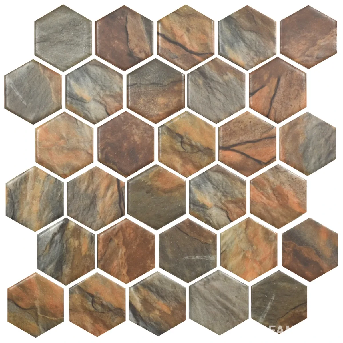 Мозаїка Matt Hexagon HP 6011, 295×295×9, Сірий, Котто Кераміка