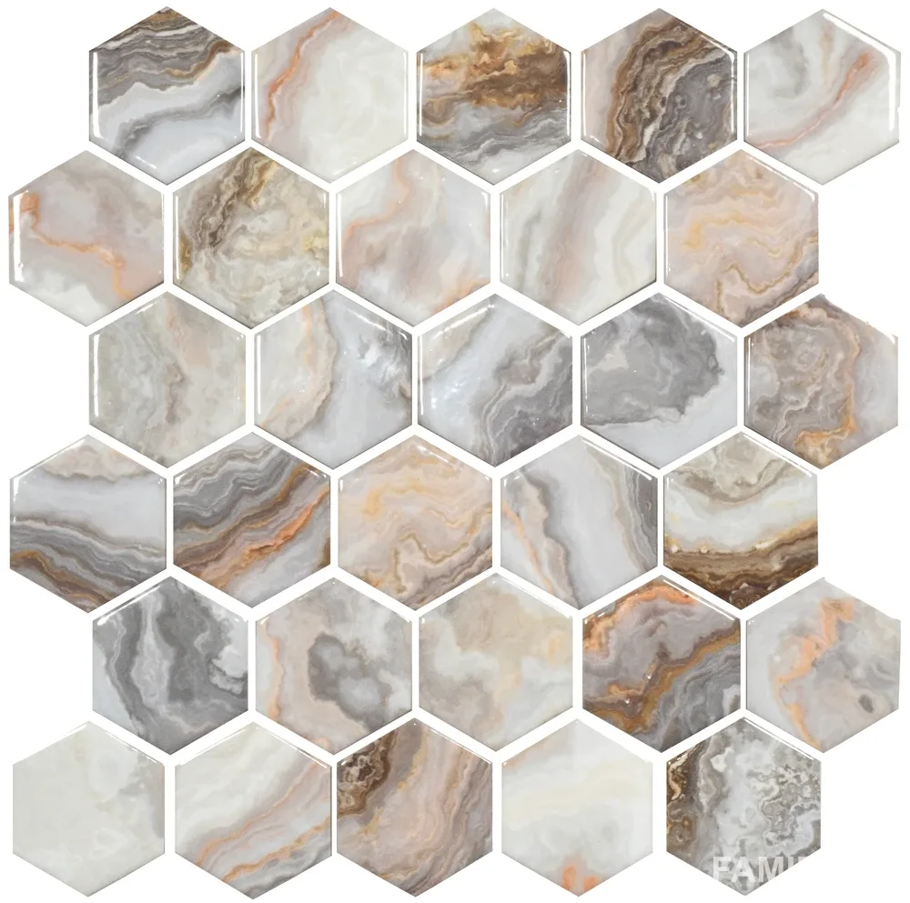 Мозаїка Hexagon HP 6012, 295×295×9, Бежевий, Котто Кераміка