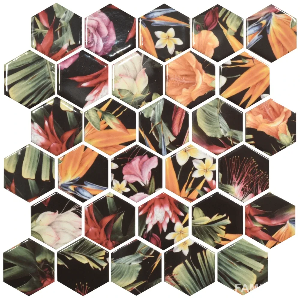 Мозаїка Hexagon HP 6018, 295×295×9, Жовтий, Котто Кераміка