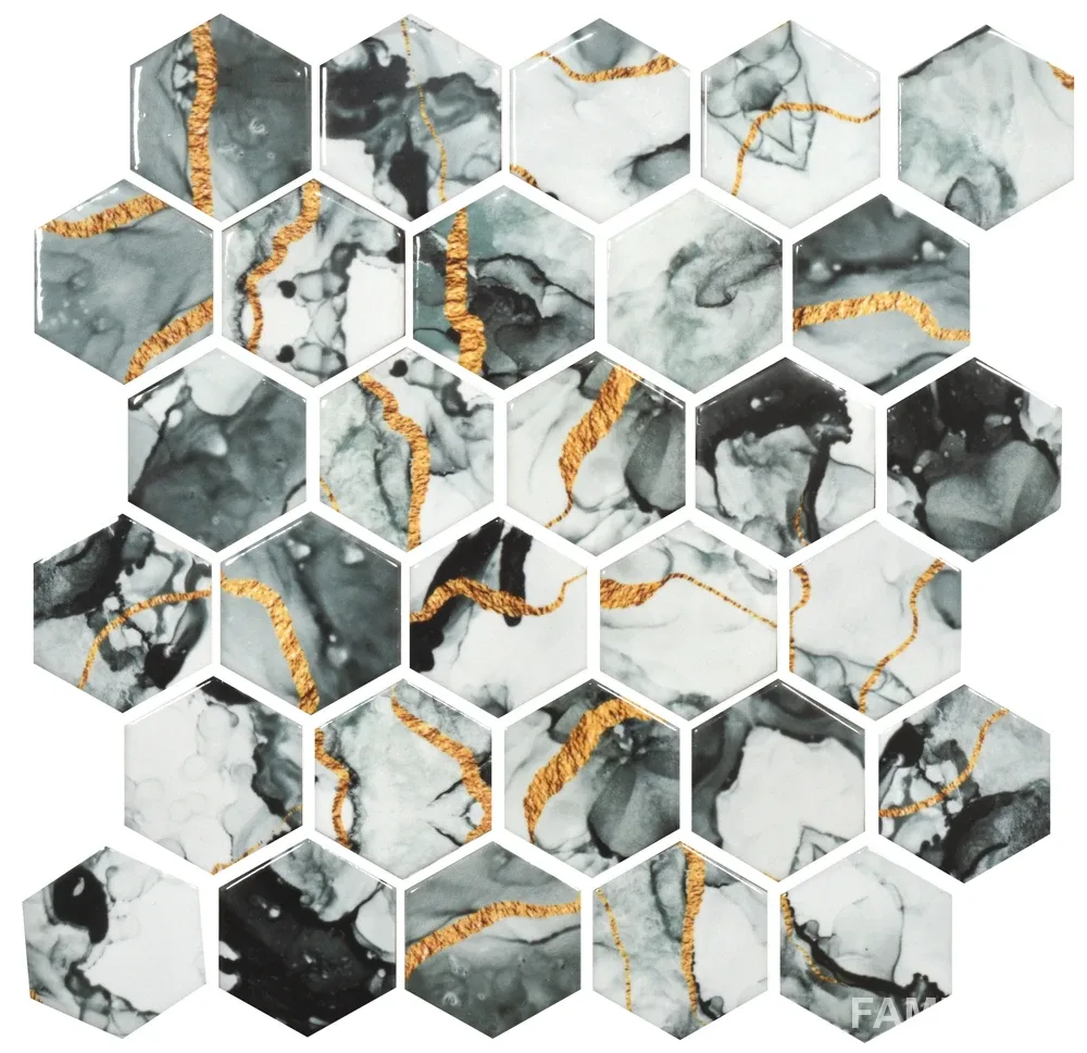 Мозаїка Hexagon HP 6020, 295×295×9, Сірий, Котто Кераміка