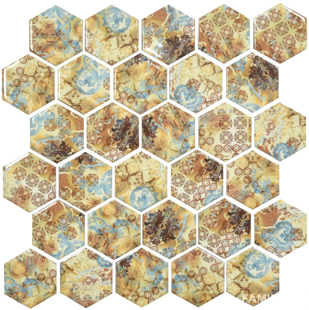 Мозаїка Hexagon HP 6021, 295×295×9, Бежевий, Котто Кераміка