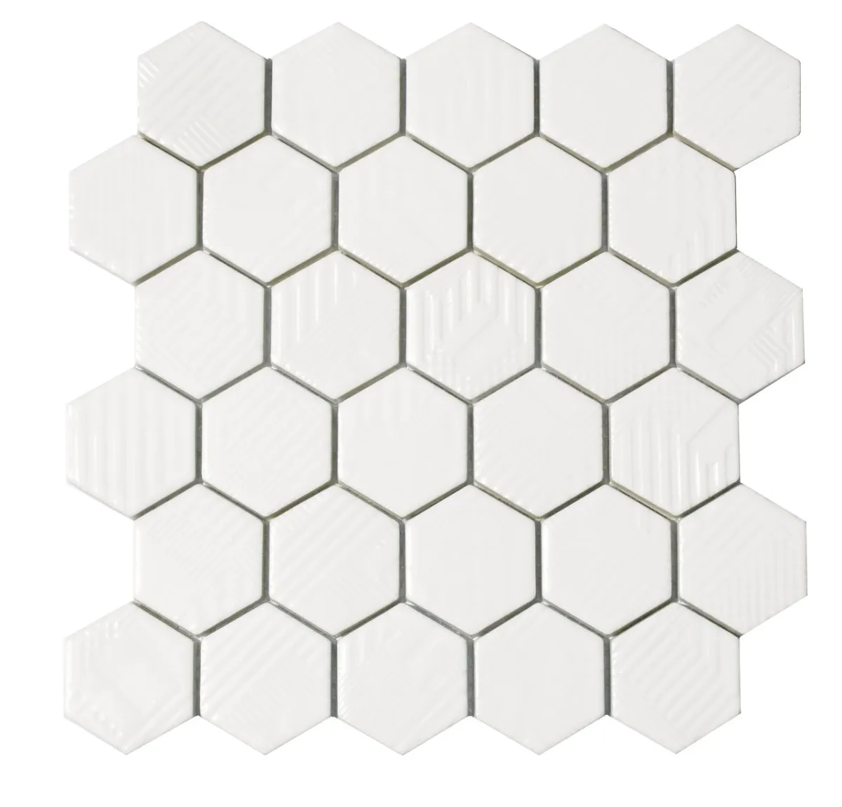 Мозаїка Hexagon White HST 6024, 295×295×9, Котто Кераміка