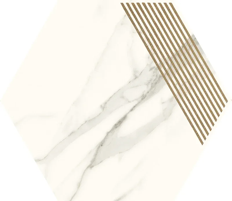 Декор Calacatta Hexagon B, 171×198×9,4, Paradyz