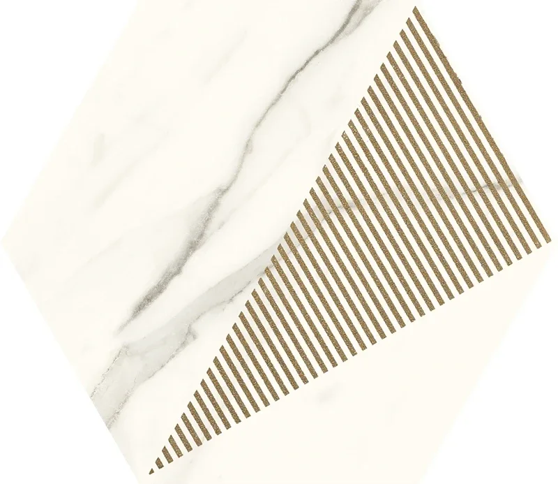 Декор Calacatta Hexagon C, 171×198×9,4, Paradyz