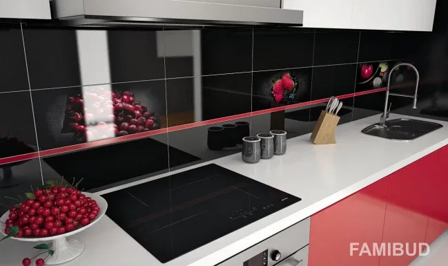Декор Michelle Glass Kitchen 3 Inserto, 200×500×9, Konskie