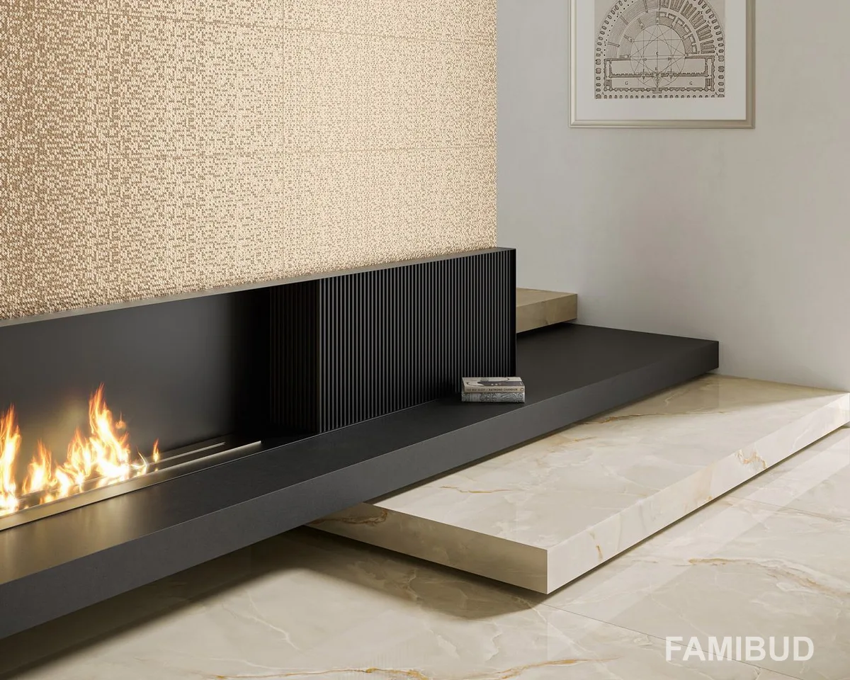 Декор Noisy Whisper Gold Rect Блиск, 39,8×119,8, Paradyz