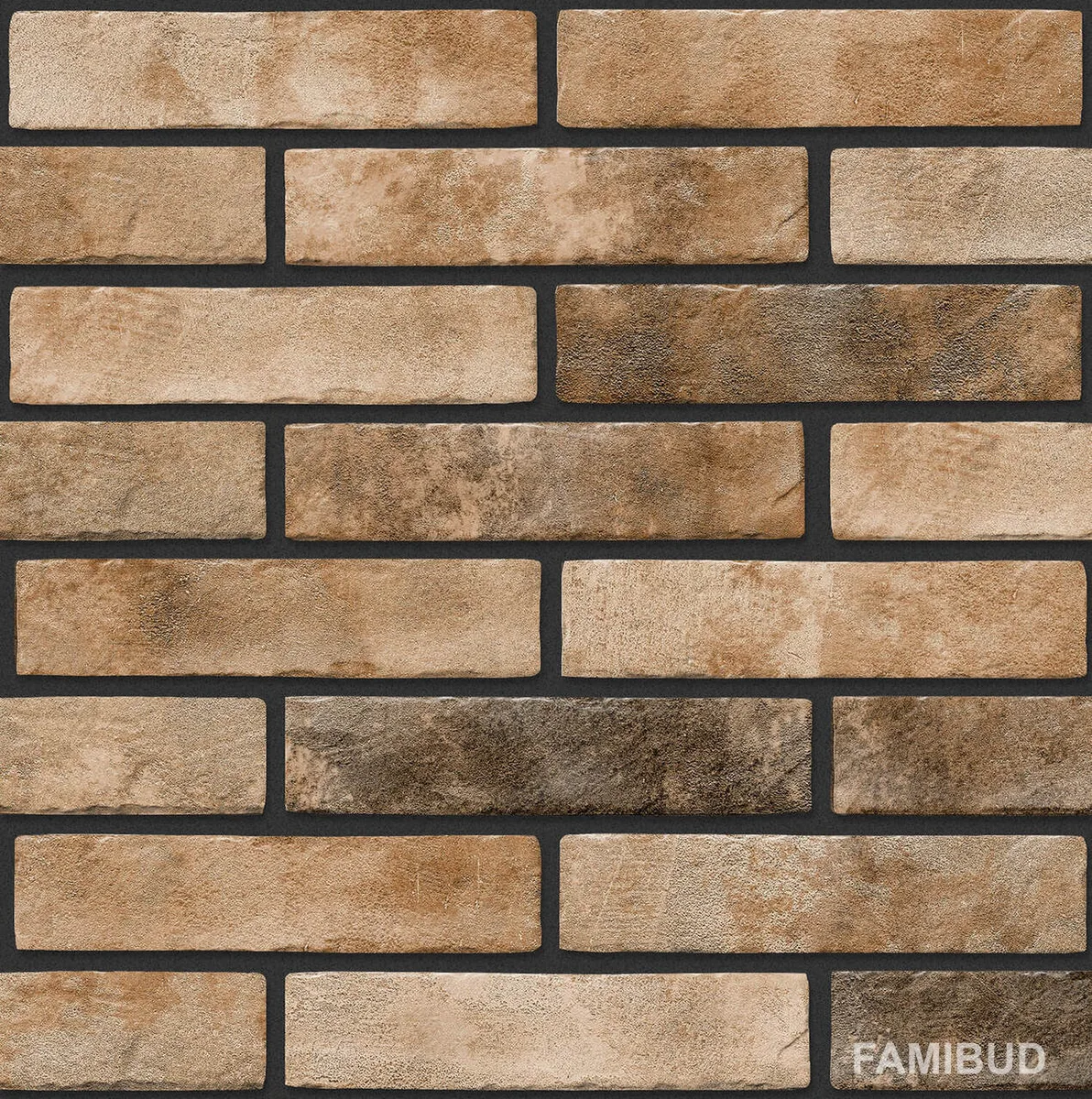 Плитка стінова Klinker Brick Помаранчевий Slim Time, 60×250×6, Golden Tile