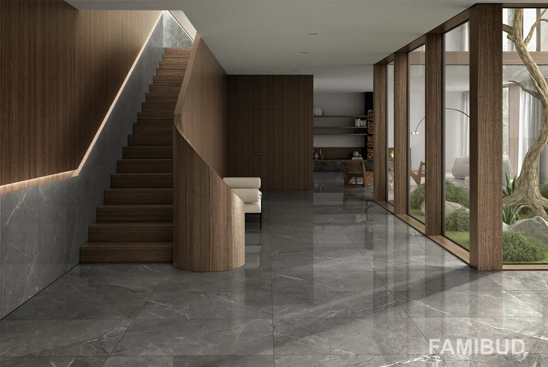 Плитка керамогранітна Toscana Gris LUX, 600×1200, Saloni Ceramica