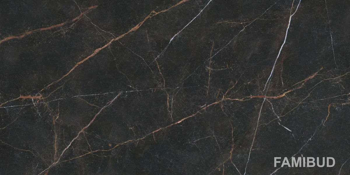 Плитка керамогранітна Laurent Negro LUX, 600×1200, Saloni Ceramica
