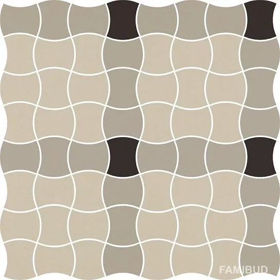 Мозаїка Modernizm Grys Mix A, 308,6×308,6×6, Paradyz